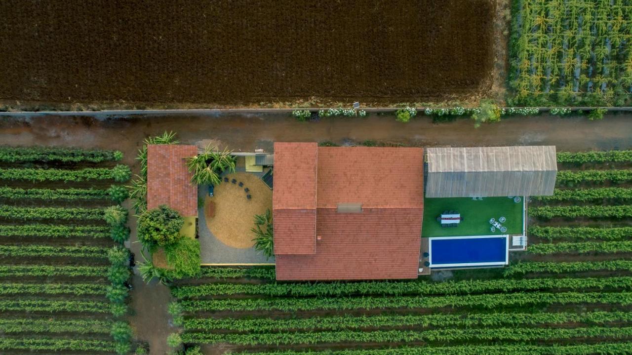 Saffronstays Onellaa, Nashik - Infinity Pool Villa Surrounded By A Vineyard Exterior foto